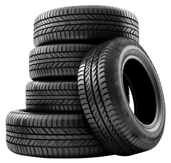 Stack of tyres